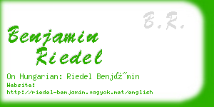 benjamin riedel business card